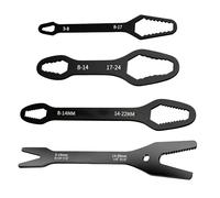 Generico 4PCS Double Head Self Tightening Wrench Set Adjustable 3-25mm Multi Use Hand Tool Kit, Multi Size Spanner for Auto Repair Mechanical Maintenance Home Use