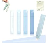 Generico 4PCS Double Sided Tape Pens,Gradient Colors Double Sided Tape Roller,Smooth Pull Out High Viscosity Glue Tapes Roller Pen for DIY Handwork,Scrapbooking (Blue)