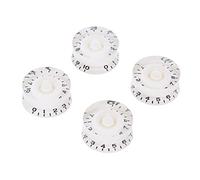Generico 4pcs manopole di controllo del volume e tono per chitarra elettrica Gibson Les Paul Parti ricambio Plastica alta Stilettoso Albero a fessura da 6mm Adatta