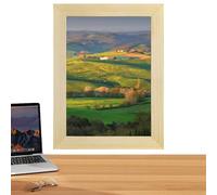 Generico 4x6 Picture Frame, Small Wood Collage Display For Wall Or Table, Thin Border Artificial Board With Stand And Mount, Minimalist Decor For Family Photos, Home Office, 10.2x15.4cm