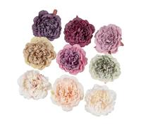 Generico 5/10 Pezzi di Seta dalie Fiore Artificiale Decorazioni for la casa Matrimonio Fai da Te Arco Rosa Ghirlanda Materiale peonia Finta Accessori da Sposa(Multi,5pieces)