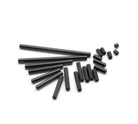 Generico 5/10 pezzi distanziali in alluminio nero m2 m2,5 m3 M4 M5 aste distanziatrici in alluminio rotonde for multirotori RC(6mm,M2 10PCS)