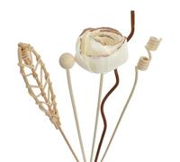 Generico 5/6 Bastoncini di Rattan con Fiori Rosa, diffusori fragranze Senza Fuoco, Ornamenti for la casa per Diffusori- Spa-Aromaterapia(5PC Set 3)
