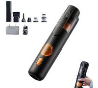 Generico 5-in-1 Smart Handheld Vacuum Cleaner, Rechargeable Type-C Portable Dust Cleaner, Cordless Mini Vacuum with 15kPa Strong Suction for Home, Cars, Sofa (Black)