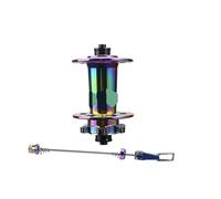 Generico 5 Mozzi con Cuscinetti sigillati MTB 6 Nottolini 120 Anteriore 9x100 15x100 Posteriore 10x135 12x142 Bicicletta HG Micro Spline(Rainbow 9x100)