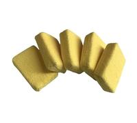 Generico 5 PCS Car Care Premium Applicatori in microfibra Spugne, Panni, Tampone in microfibra for lucidatura a mano e dettagli(5 PCS Yellow)