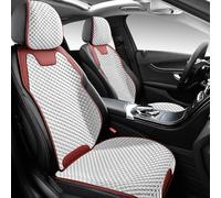 Generico 5 Pezzi Auto Set Coprisedili per Nissan Titan 2004-2026,Cuscino per Sedile Universale,Compatibile con airbag laterali,Comodo,Traspirante e Antiscivolo-Rosso