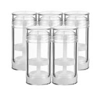 Generico 5 Pezzi Contenitore Vuoto per Deodorante 50ml in Plastica Pp Design Unico a Fondo Rotante per Uso Domestico e Campeggio