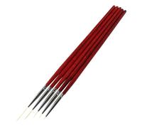 Generico 5 Pezzi Penna per Nail Art in Rame Marrone Design Elegante, Strumento per Manicure Impugnatura Confortevole per Disegni Fini e Decorazioni Creative