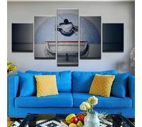 Generico 5 Pezzi Stampa su Tela Rete e portiere di hockey Minimalista Pittura Quadro Moderno Soggiorno Camera da Letto Decorazioni Parete