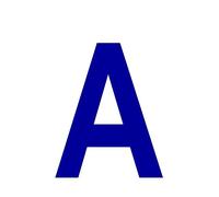 generico - 5 Pezzi Tra Numeri Lettere E Simboli H 15cm Adesivi In Plastica Ottimo Per Esterno - Blu