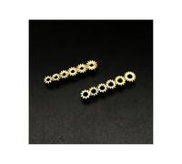 Generico 5 Pz 0.3 M Ingranaggio in Ottone 10/11/12/13/15 Denti Altezza 4mm Piccolo Piccolo Sperone pignone Meccanico Foro di Apertura 2mm 1.98mm 1.5mm 1.48mm(1.98mm,14 Teeth)