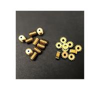 Generico 5 Pz 0.3 Modulo in Ottone Ingranaggio a Vite Senza fine Singola Testa A 3.8x5mm Foro 0.98mm 14T Ruota A Riduzione 14:1 4.8x2mm 1.48mm Apertura 1.5A(5PcsWormGear14T)
