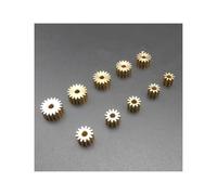 Generico 5 Pz 0.4 M Ottone Gear Spur Pignone Meccanico Piccolo 0.4 Modulo Foro Apertura 2 Millimetri 1.98 Millimetri 2A 9/10/11/12/13/14/15/16/17/18 Denti(0.4M13T2A)