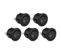 Generico 5 Pz I/O Minuscoli On/off Autobloccanti Premere i Pulsanti Interruttore a bilico Attiva/disattiva Nero Creativo e utileDesign Pratico e duraturo