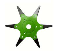 Generico 5 Teeth 180 Degrees Rotatable Sawtooth Lawn Mower Blade Brush Cutter Universal Accessories Garden Grass Trimmer Blades with Doub(Green)
