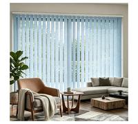 Generico 50% Blackout Tenda Verticale, Set Lamelle Privacy con Binario per Porta Scorrevole, Tenda Oscurante per Porta a Installazione Semplice 300 230 170 130 90 60 100 cm(Azzurro,150cmWx220cm)