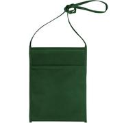 Generico 50 (Cinquanta) Pezzi PortaBicchiere porta bicchiere da Collo in TNT con Tracolla - in TNT 80 gr 18 x 22 x 10 cm Ideale per Degustazioni e Eventi! (verde scuro)