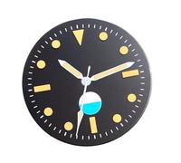 Generico 50 parti del quadrante dell'orologio da 29 mm for NH35 PT5000 della cassa luminosa verde set di lancette sterili for orologio subacqueo(C dial handC,For miyota 8215 821a)