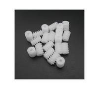 Generico 50 Pezzi 6 mm/7 mm/8 mm/9 mm/10 mm opzioni di Lunghezza 0,5 m riduzione a Vite Senza fine in plastica modulo 0,5 Diametro 6 mm Apertura 2 mm 1,95 mm Stretto 2A(W6-82A)