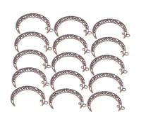 Generico 50 Pezzi Ciondoli Antichi in Lega Zincata Pendenti Mezza Intagliati per Creazione Gioielli Te Charm Vintage per Orecchini Collane Bracciali