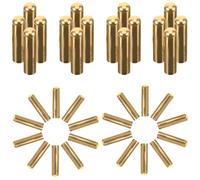 Generico 50 Punte in Metallo per Lacci Scarpe e Cinturoni 5mm X 20mm, Terminali Fai da Te per Lacci Scarpe, Accessori per Zaini, Cappelli e Abbigliamento, Kit 50 Pezzi Colore Oro