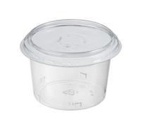 Generico 50 PZ COPPETTA CREAM con COPERCHIO trasparente da 185 cc