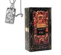 Generico 5781 Mazzo di Tarocchi Cabalistici - Pocket Edition, carta rame, ideale per principianti, include carte e collana