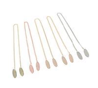 Generico 5pezzi Clip per Tovaglioli in Metallo Catena Elegante, Fermaglio per Bavaglini che Previene la Caduta del Cibo, per Ristorante e Uso Quotidiano Colore Casuale