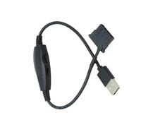 Generico 5V USB To 3-Pin / 4-Pin PWM Fan Controller Cable - Premium Speed Reducer Adapter Step-Up Module | Heavy-Duty Sleeved PWM Splitter Cord For PC Desktop Case Cooling, Automotive DIY Mods