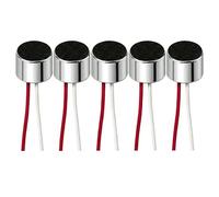 Generico 5x Capsula Microfonica a Condensatore 9,7mm Omnidirezionale - Microfono Pre-cablato 150mm per Citofono, Arduino, Audio DIY - Ricambio Alta Sensibilità -44dB, 1-10V - Kit 5 Pezzi