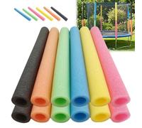 Generico 6/12 Pezzi Coperture in Schiuma per Pali del Trampolino - 40 Cm, Protezione dagli Agenti Atmosferici per Pali del Tappeto Elastico - Manicotti Imbottiti di Ricambio(Multi-Colored,12PCS)