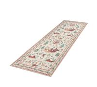 Generico 6.56x1.97ft Winter Elk Washable Decoration Christmas Kitchen Rugs | Indoor Holiday Runner Rug Christmas Kitchen Rugs for Front Door Entrance Foyer Area Hallway Bedroom Living Room