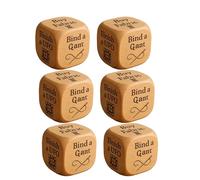 Generico 6 Dadi Per Quilting, Dadi Decisionali Per Quilting In Legno Fatti A Mano A 6 Facce, Divertenti Dadis Per Giochi, Strumento Creativo Per Appassionati Cucito E Artigianato