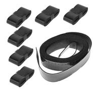 Generico 6 Nastro avvolgente per bacchette overgrip smorzamento del suono del tamburo Nastro per bacchette da batteria Nastro per bacchette da percussioni nastro adesivo pu Black