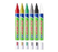 Generico 6-Pack Oil-Based Paint Pens For Tombstone Engraving - Waterproof & Weatherproof Restoration Markers | Permanent Stone Paint For Grave Markers & Rocks