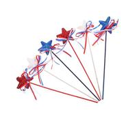 Generico 6 Pezzi decorazione pentagramma decorazioni per il dell'indipendenza plettri con stelle glitterate 4 luglio arredamento patriottico Decorazioni del 4 luglio Schiuma