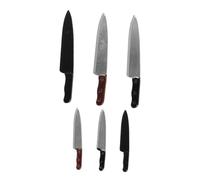 Generico 6 Pezzi Mini strumento taglierino cucina della casa delle bambole vera mini cucina mini cose per bambole mini roba per bambole mini cose che funzionano davvero Mini cibo resina
