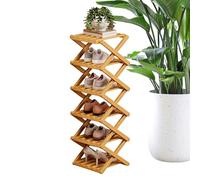 Generico 6 Tier Shoe Rack - Foldable Shoe Storage, Footwear Rack for Boots Sneakers High Heels, Shoes Shelf with Upright Structure, Footwear Storage, Entryway Racks for Home Living Room Use