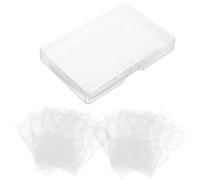 Generico 60 Pezzi Adesivi Auricolari in Silicone Trasparente Nastro Verticale Correttore Orecchie Sporgenti Resistente al Sudore per Trucco e Uso Quotidiano Confezione Supporto