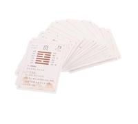 Generico 64 Pezzi Carte I Ching per Guida Istruzioni Design Antico per dei Tarocchi e Meditazione Strumento per Principianti Ed Esperti