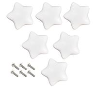 Generico 6pcs Maniglie Cassetti A Forma Di Stella Di Colore 5x5x3.2cm