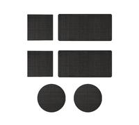 Generico 6pcs Trampoline Patch Repair Kit, 16x20x1cm Self-Adhesive Rubber Trampoline Pad Replacement Parts with Scraper for Holes Tears in Mats Accessories