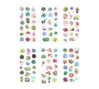 Generico 6X Adesivi per Scrapbooking Simpatiche Piante succulente Cartone Animato Scrapbooking Mestiere Decorazione Fai da Te Pianificatore Diario Notebook Diario Album 8 * 16 CM Utile e Attraente.