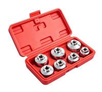 Generico 7 Pcs Oil Filter Wrench Socket Set | 3/8 Inch Drive | Metric Sizes