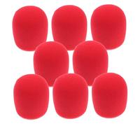 Generico 8 Pezzi Coprimicrofono Schiuma per Microfoni Portatili Antivento e Riutilizzabili per Ktv Registrazioni Domestiche e Presentazioni Pubbliche Migliora Del Suono e Filtra Rumori