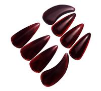 Generico 8 Pezzi Guzheng chiodi the sound ditaloni music decorazioni per unghie proiettire protettori delle unghie delle dita plettri per esercizi a plettro plettri di basso Nanopolimero