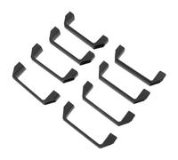 Generico 8 Pezzi Maniglie Quadrate in Nylon Nero per Porte e Armadi, Antishock e Resistenti alla Deformazione, per Uso Domestico e Visite