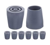 Generico 8 Pezzi Piedini in Gomma Antiscivolo per Sedie da Doccia e Bastoni Copripiedi in Gomma da 24 MM Accessori per Stabilità e Protezione Pavimenti in Ambienti Umidi