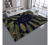 Generico 80 x 120 cmTappeto Salotto Morbido, Lavabile Nero Moderno A Pelo Corto Antiscivolo Tappeti - Astratto Natale Albero Di Natale Lettere Arredamento Diversi Colori E Dimensioni Per Soggiorno